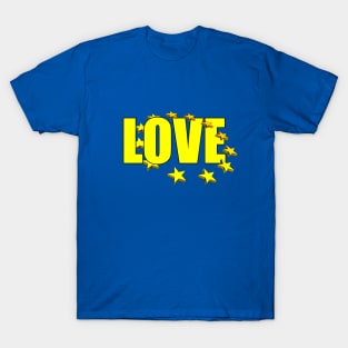 Love EU Flag Europe Union T-Shirt